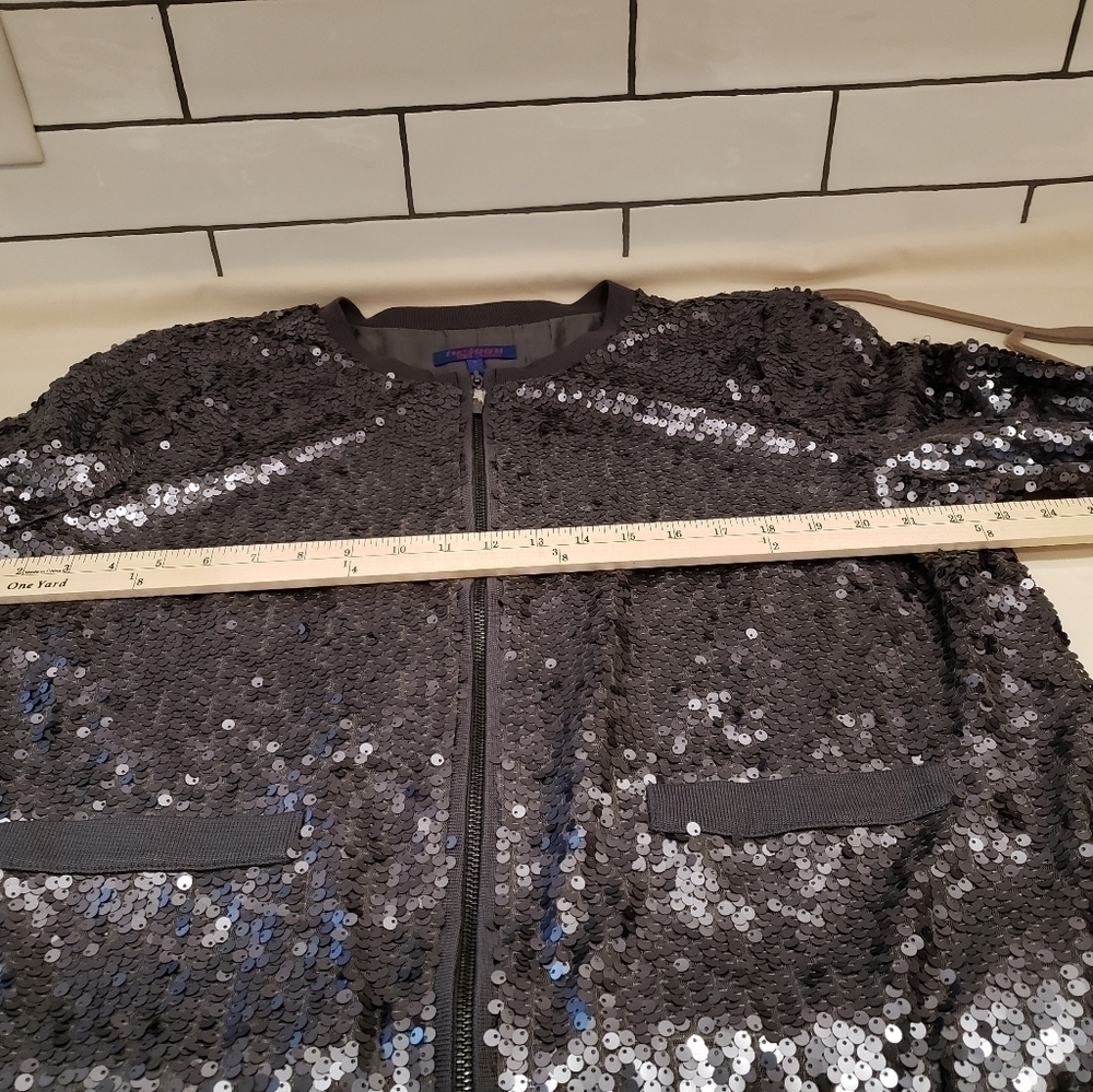 𝅺twiggy London 1X Gray sequence jacket - Picture 12 of 15